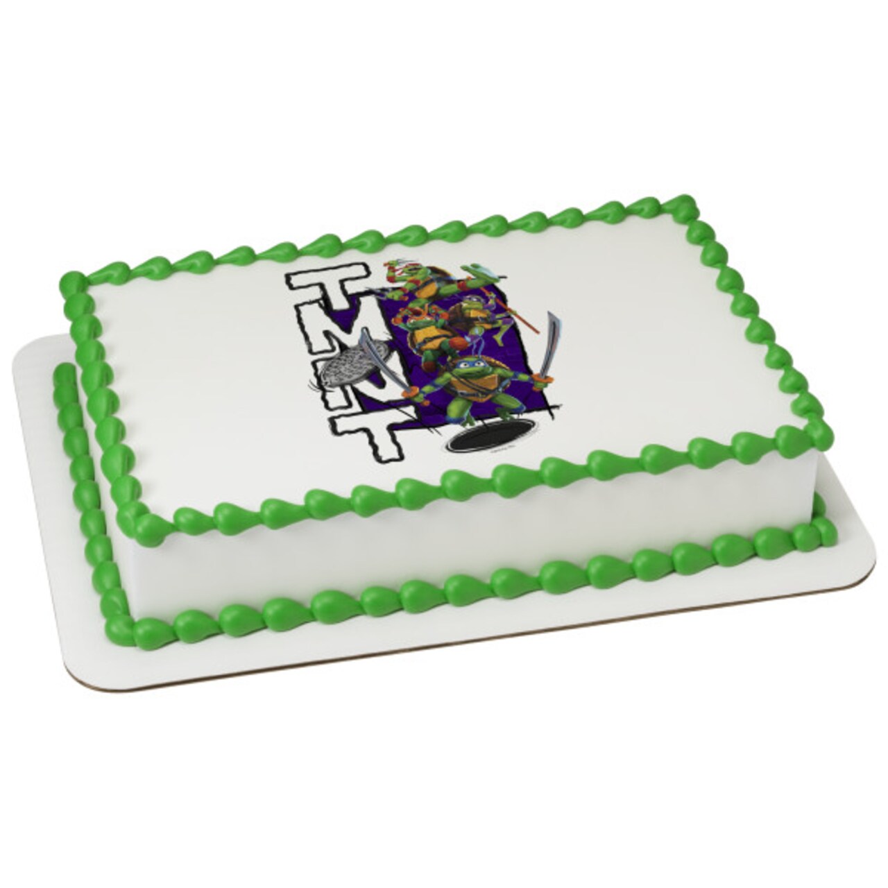 TMNT Mutant Mayhem Surface Time! Edible Cake Topper Image 1/4 sheet